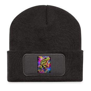 frog - Recycled Patch Beanie - dark grey - Front