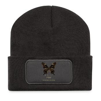 Born to Rise Butterfly Transformation - Recycled Patch Beanie - dark grey - Front