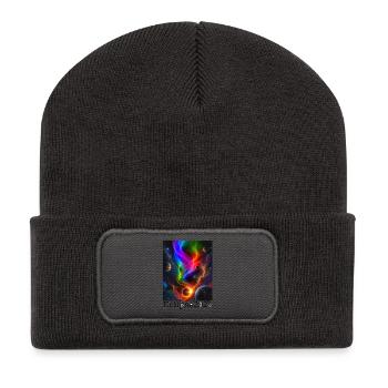 Nebula Neon Eclipse 2026 limited edition - Recycled Patch Beanie - dark grey - Front