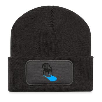 Monobloc – Designklassiker für jede Gelegenheit - Recycelte Patch Beanie - Dunkelgrau - Vorne