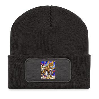 Gepard - Recycelte Patch Beanie - Dunkelgrau - Vorne