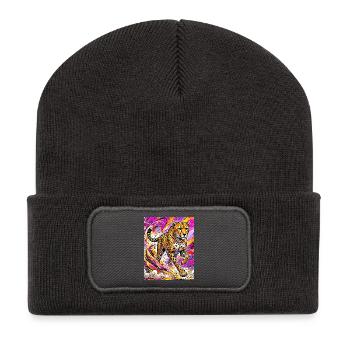 Gepard - Recycelte Patch Beanie - Dunkelgrau - Vorne