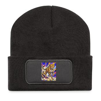 Gepard - Recycelte Patch Beanie - Dunkelgrau - Vorne