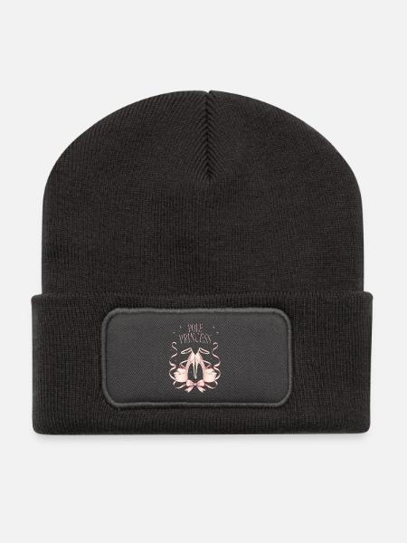 Pole Princess Rosa Highheels - Recycelte Patch Beanie - Dunkelgrau