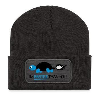schildkroetefaster_f3 - Recycled Patch Beanie - dark grey - Front