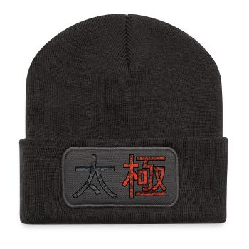 Tai Chi - Beanie recyclé à patch - charbon - Devant