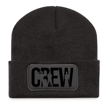 crew - Beanie recyclé à patch - charbon - Devant
