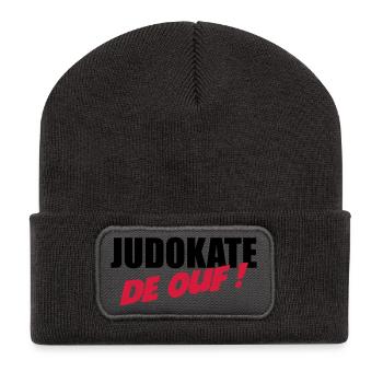 Judo / Judoka / Sport / Fight / Fighter / Strong - Recycled Patch Beanie - dark grey - Front