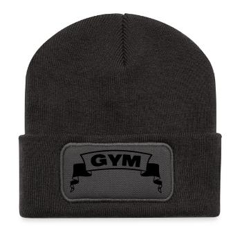 Gym gym banner - Recycled Patch Beanie - dark grey - Front