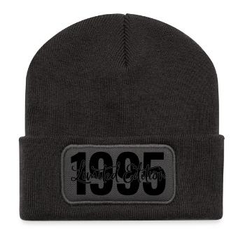 Limited edition 1995 - Recycelte Patch Beanie - Dunkelgrau - Vorne