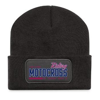 Riding Motocross - MX Riding - Beanie recyclé à patch - charbon - Devant