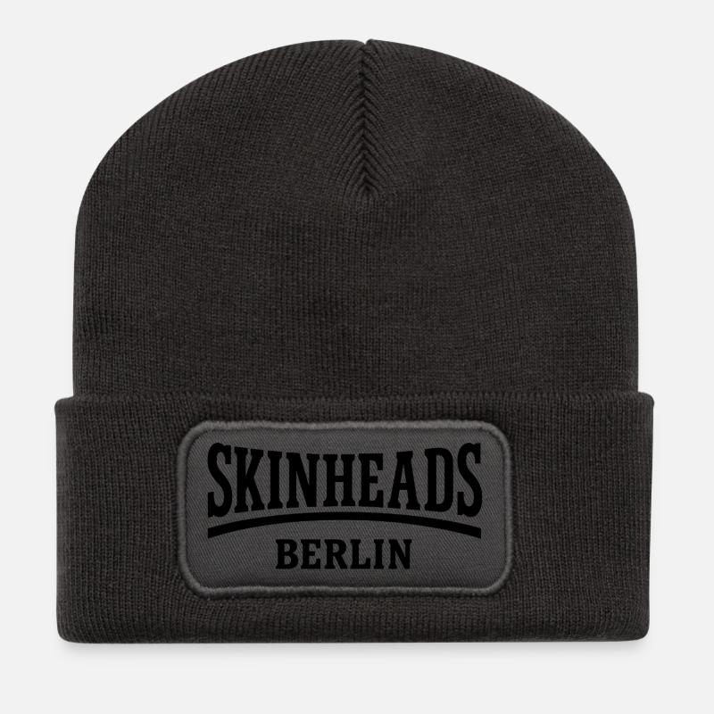 Skinheads - Berlin - Recycled Patch Beanie - dark grey