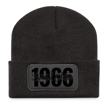 Limited edition 1966 - Recycelte Patch Beanie - Dunkelgrau - Vorne