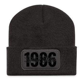 Edition limitée 1986 - Beanie recyclé à patch - charbon - Devant