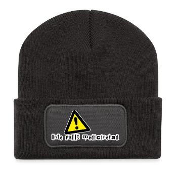 Not fully medicated - Recycled Patch Beanie - dark grey - Front