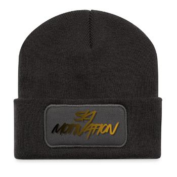 Ski motivation - Recycled Patch Beanie - dark grey - Front