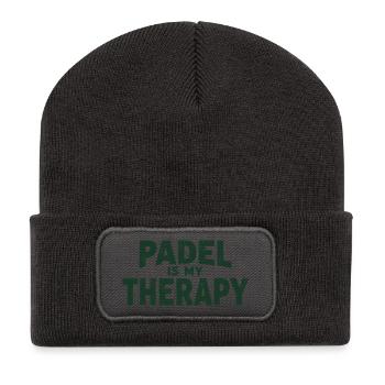 Padel is my Therapy Athlete Statement - Recycled Patch Beanie - dark grey - Front