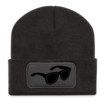 Lunettes de soleil - Beanie recyclé à patch - charbon - Devant