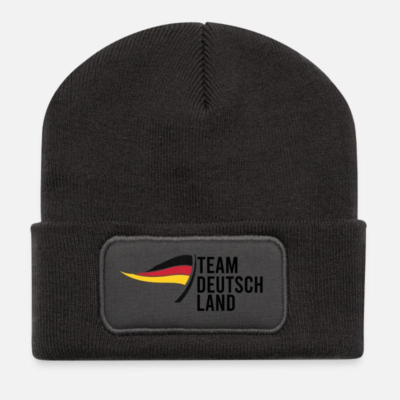 Team Germany - Recycled Patch Beanie - dark grey