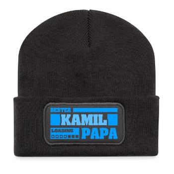 Kamil as birth - Recycled Patch Beanie - dark grey - Front