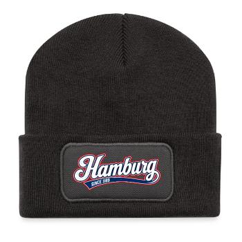 Hamburg - Hansestadt - Alster - Elbe - Michel - Recycelte Patch Beanie - Dunkelgrau - Vorne