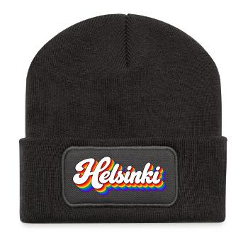 Helsinki - Finnland - Suomi - Finland - finnisch - Recycelte Patch Beanie - Dunkelgrau - Vorne