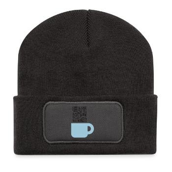 Life like tea - Recycled Patch Beanie - dark grey - Front