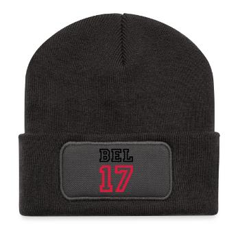 BELGIEN Belgique - Beanie recyclé à patch - charbon - Devant