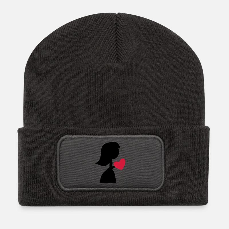 Braut - Recycelte Patch Beanie - Dunkelgrau