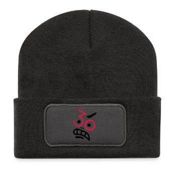 Ups, 30 Jahre ! - Recycelte Patch Beanie - Dunkelgrau - Vorne