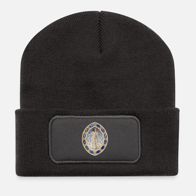 Sternzeichen-Mann - Recycelte Patch Beanie - Dunkelgrau