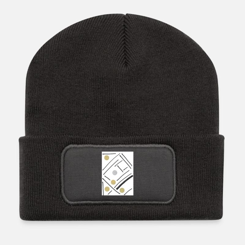 Sugar - Recycelte Patch Beanie - Dunkelgrau