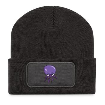 Octopus Giant octopus inkfish tentacle sea - Recycled Patch Beanie - dark grey - Front
