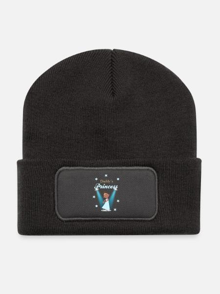 Papa Prinzessin - Recycelte Patch Beanie - Dunkelgrau