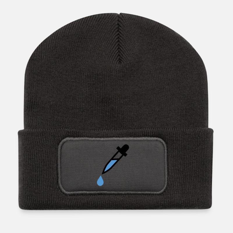 pipette dropping glass dosage - Recycled Patch Beanie - dark grey