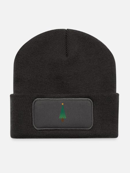 Christmas Christmas Christmas Christmas Christmas - Recycled Patch Beanie - dark grey