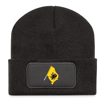 Drapeau de la Pologne de Poméranie - Beanie recyclé à patch - charbon - Devant