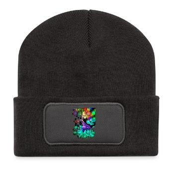 Feu d’artifice de danse fantastique - Beanie recyclé à patch - charbon - Devant