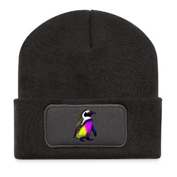 Penguin - Recycled Patch Beanie - dark grey - Front