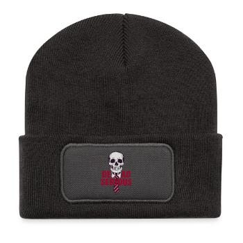 Dead Serious - Recycelte Patch Beanie - Dunkelgrau - Vorne