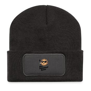 Mangeur de tarte - Beanie recyclé à patch - charbon - Devant
