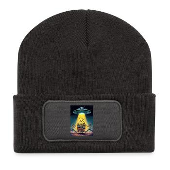 Alkohol saufen Männertag - Recycelte Patch Beanie - Dunkelgrau - Vorne
