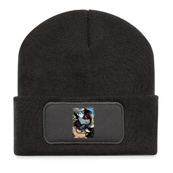 Starling - Recycled Patch Beanie - dark grey - Front