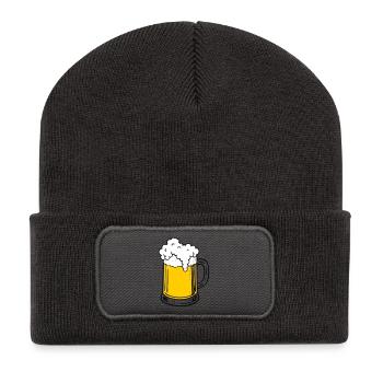 Beer - Recycled Patch Beanie - dark grey - Front