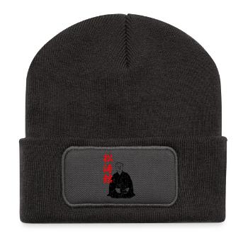 Funakoshi Sensei – Fondateur du Shotokan - Beanie recyclé à patch - charbon - Devant