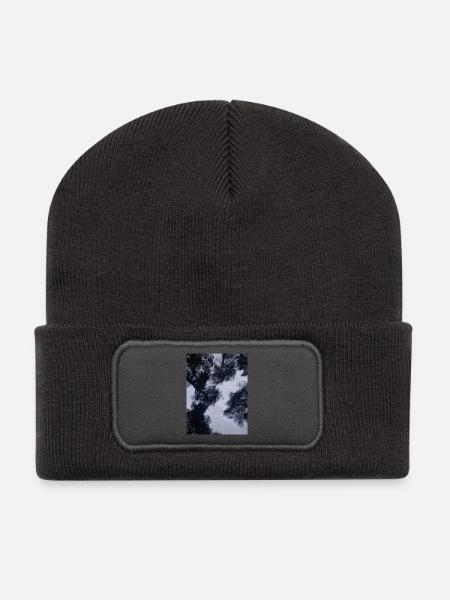 The Big Clouds Silhouettes of the Sky - Recycled Patch Beanie - dark grey