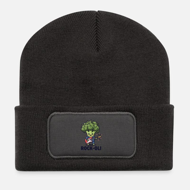 Brocco-Rocker - Recycled Patch Beanie - dark grey