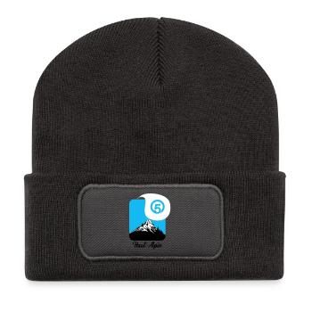 Haut Alpin département des hautes alpes 05 - Recycled Patch Beanie - dark grey - Front