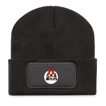 Wichtel  - Recycelte Patch Beanie - Dunkelgrau - Vorne