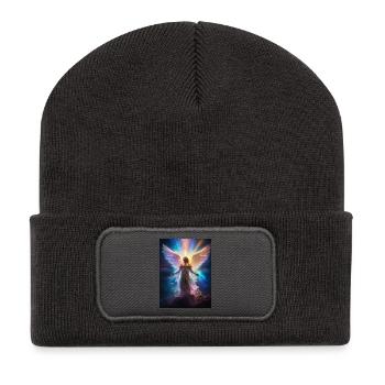 Aufstieg_der_Fluegel_Himmlische_Transformation - Recycled Patch Beanie - dark grey - Front